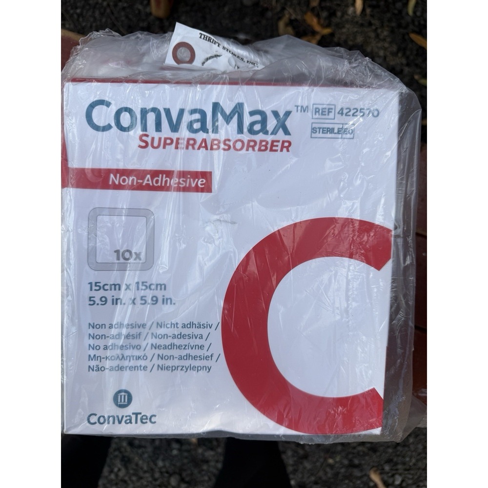 ConvaMax‎ Superabsorber Non-Adhesive Wound Dressing 5.9"x5.9" BX of 10